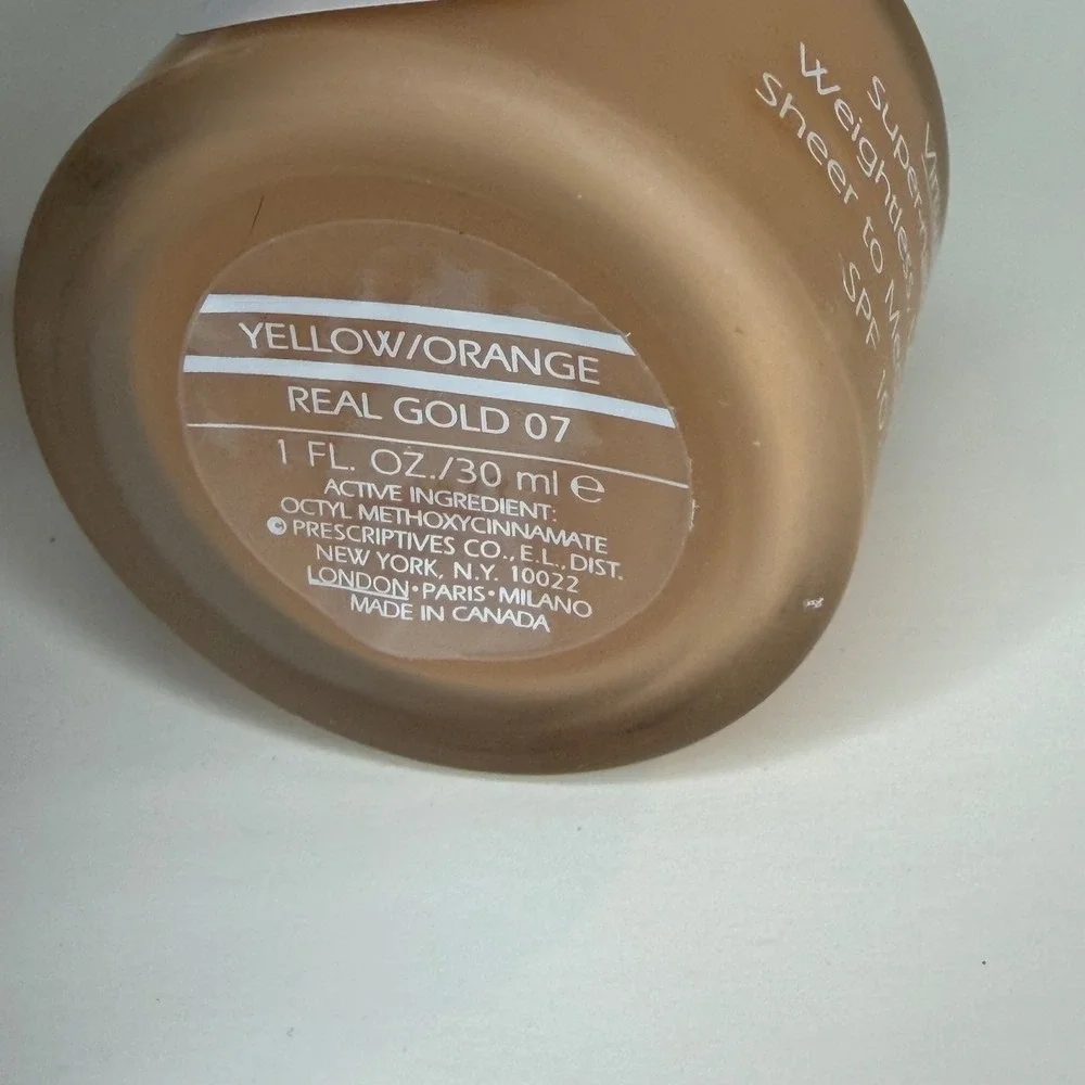 Prescriptives All Skins Basic Natural Finish Makeup Real Gold 07 1oz SPF 10